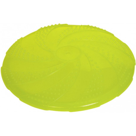 Gumová hračka pro psa frisbee žluté 22 cm