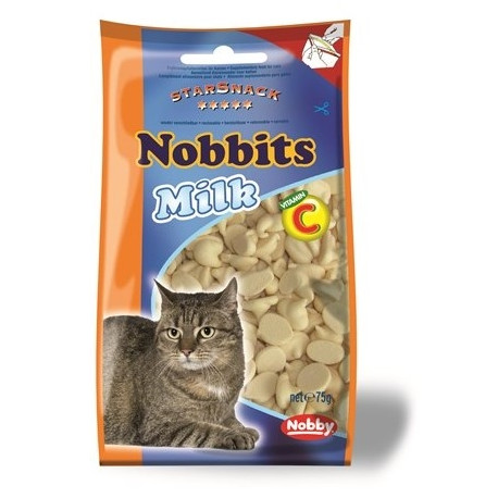 Nobby StarSnack Nobbits mléčné pamlsky pro kočku 75g